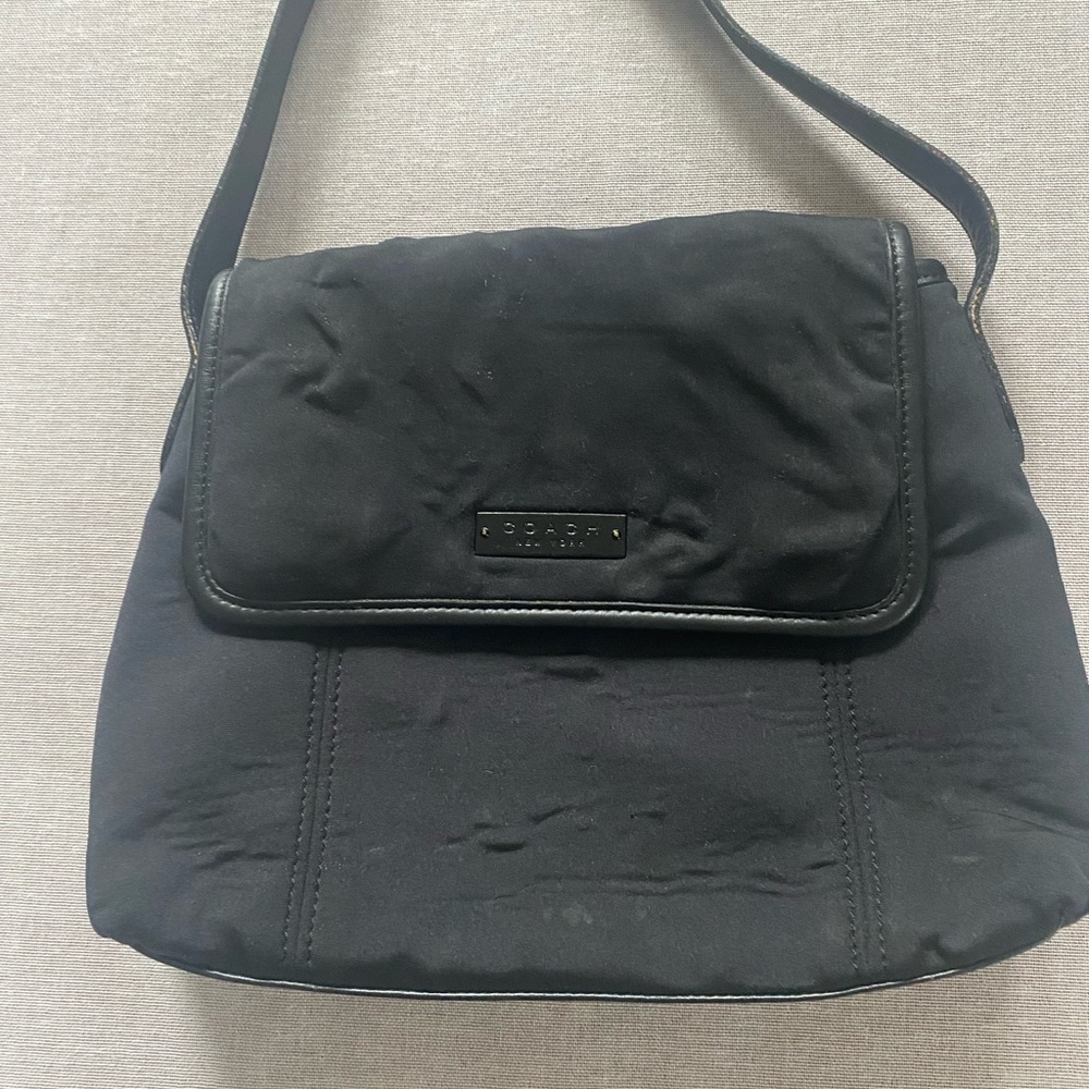 Coach black neoprene purse. - Picture 4 of 10